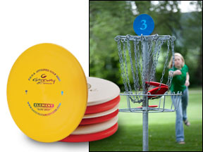 光盘打高尔夫球