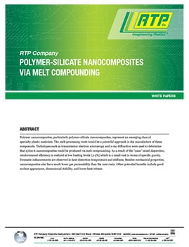RTP公司白纸-聚合物-硅酸盐纳米复合材料熔体复合