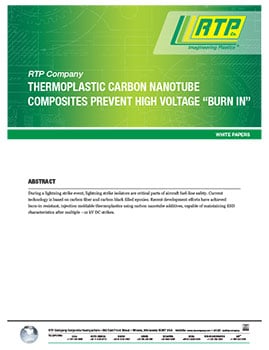 RTP公司白皮书-热塑性碳纳米管复合材料防止高压“烧入”