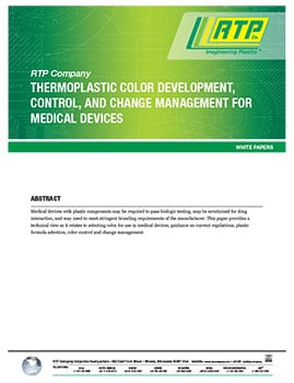 RTP公司白皮书-医疗设备热塑性塑料颜色开发、控制和变更管理