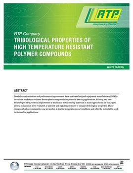 RTP公司白皮书-耐高温聚合物化合物的摩擦学性能